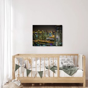 Éjszakai város képe (70x50 cm)