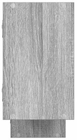 szürke sonoma színű szerelt fa fali kockapolc 5 rekeszes színű