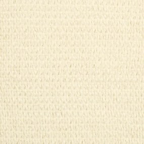 krémszínű HDPE napvitorla 160 g/m² 3/4 x 3 m