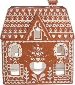 GINGERBREAD kerámia mézeskalács ház 24 cm