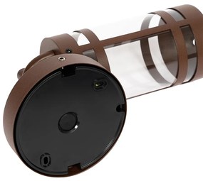 Kültéri fali lámpa rozsdabarna IP44 szürkületi érzékelővel - Ruben