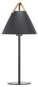 NORDLUX Strap asztali lámpa, fekete, E27, max. 40W, 25cm átmérő, 46205003