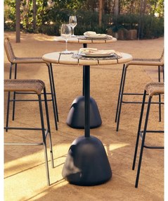 Kerek bárasztal akácfa asztallappal ø 70 cm Saura – Kave Home