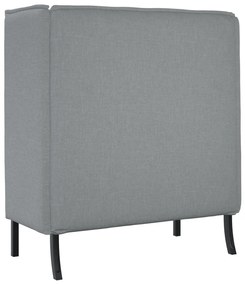Magas Háttámlású Kanapé Világosszürke 109x56x121 cm Textil