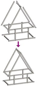 antracitszürke hidegen hengerelt acél tűzifatároló 50x25x60 cm