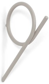 Szürkésbarna fali acél akasztó Tuba S – Spinder Design