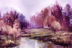 Kép - Őszi tájképfestés (90x60 cm)
