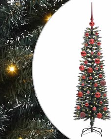 vidaXL Mű karácsonyfa 150 LED-del Zöld 150 cm PVC és Műanyag és Acél