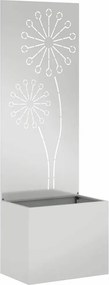 vidaXL Kertvédő vászon Ezüst 50 x 140 cm Horganyzott acél
