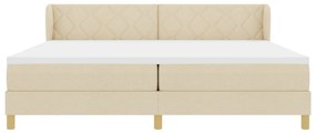 Boxspring Ágy Matracra - Krém - 200x200 cm - Szövet
