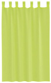 vidaXL 2 db almazöld fátyolfüggönyök fülecske tetejével 140x260 cm