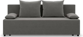 Nobu kanapé, bársony, világosszürke