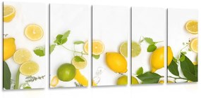 5-részes kép citrusfélek