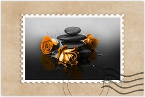 Poszterek 90x60 Narancssárga rózsa Spa