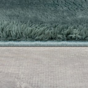 Petróleumkék szintetikus szőrme szőnyeg 200x290 cm Faroe Wool Look Fur – Flair Rugs
