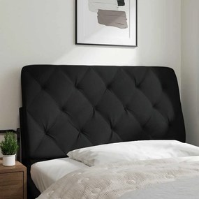 fekete szövet fejtámla párna 100 cm
