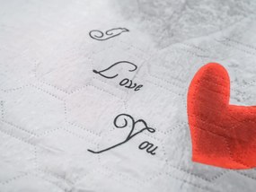 Ágytakaró HEARTIZIA HEXAGON világosszürke Méret: 170 x 210 cm