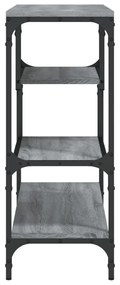 szürke sonoma szerelt fa tálalóasztal 100x30x75 cm