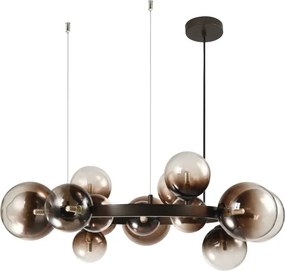 Brilagi - LED csillár kábelen MILLA 15xG9/3W/230V barna/füstbarna