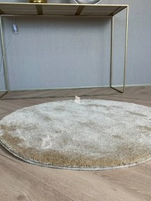 Vajpuha kerek shaggy sebano Bézs (Beige) 67x67