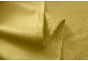 Sötétítő függöny VELVET 140x270 cm, mustárszínű Felfüggesztés: Hullámos sínszalag