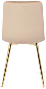 Krémszínű Bársony Étkezőszék YORK