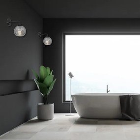 Fali lámpa SOFIA 1xE27/60W/230V fekete