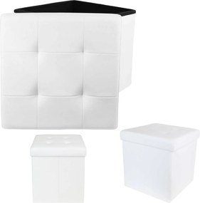 Cubo steppelt tároló puff ökobőr ülőfelület nappaliba összecsukható