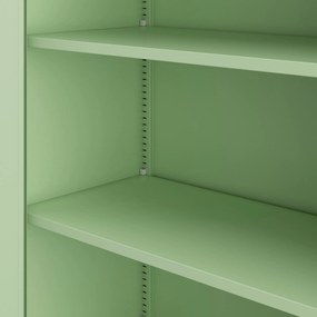 Irodai szekrény, 900 x 1850 x 400 mm, Fresh Style: pasztellzöld