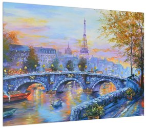 Eiffel torony festmény képe (70x50 cm)