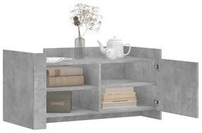 Betonszürke szerelt fa dohányzóasztal 100 x 50 x 50 cm