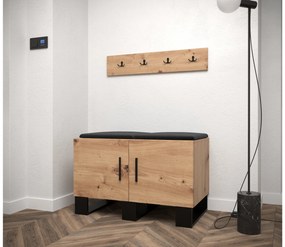 Előszobabútor Amanda 21 (artisan tölgy + fekete). 1086041