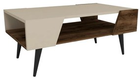 Aren Beige and Light Walnut dohányzóasztal