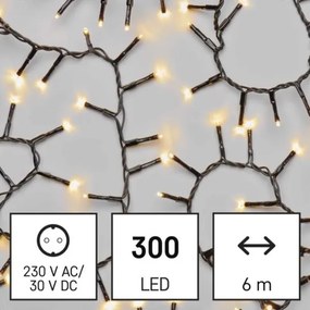 LED Karácsonyi kültéri lánc 300xLED/11m IP44 meleg fehér