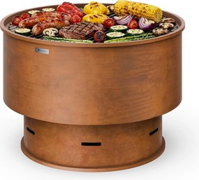 Blumfeldt Pompeji tűzrakó tál grillezővel | szikravédő | billenésbiztos | masszív | 60 cm