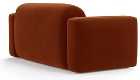 Terrakotta színű bársony kanapé 180 cm Strino – Cosmopolitan Design