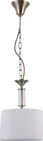 Italux glamour modern függeszték ferlena antik bronz fehér itxpnd-28343-1