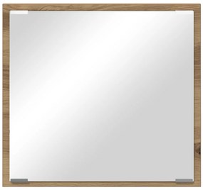 LED Fürdőszobai Tükör Művész Tölgy 40x8.5x37 cm Műgyanta fa