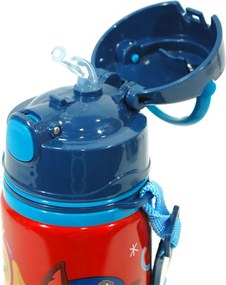 Mancs Őrjárat Red alumínium szívószálas kulacs akasztóval 600 ml