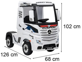 Elektromos Mercedes kamion fehér