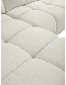 Kihúzható L-alakú kárpitozott sarokülőgarnitúra tárolóval ALMADA balos bézs