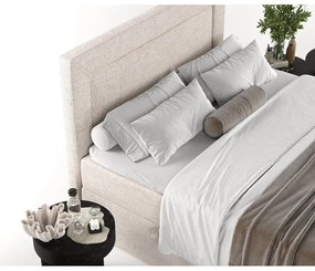 Bézs ágyneműtartós boxspring ágy 160x200 cm Imagine – Maison de Rêve