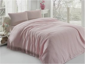 Pique Powder könnyű kétszemélyes pamut ágytakaró, 220 x 240 cm