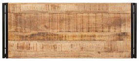 Fürdőszobai polc 120 x 50 x 23 cm Tömör mangófa és vas