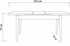 Vina Atlantic Pine and Green étkészlet, 4 db