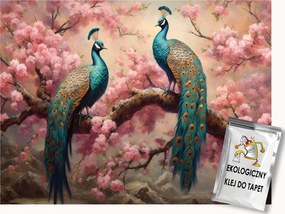 Fotótapéta Flizelina Elegancia Glamour Természet Virágok Madár Páva 250x175 ragasztó