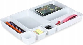 8x Moduláris rendszerező Dobozok Tároló Fiókbetét Tároló