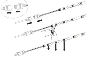 Eglo FLEXIBLE STRIPE 98573 LED szalag, 9,7W, RGB, 2m