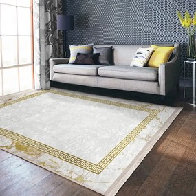 Fehér-aranyszínű szőnyeg 80x150 cm – Mila Home