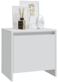 vidaXL 2 db fehér szerelt fa éjjeliszekrény 45x34x44,5 cm